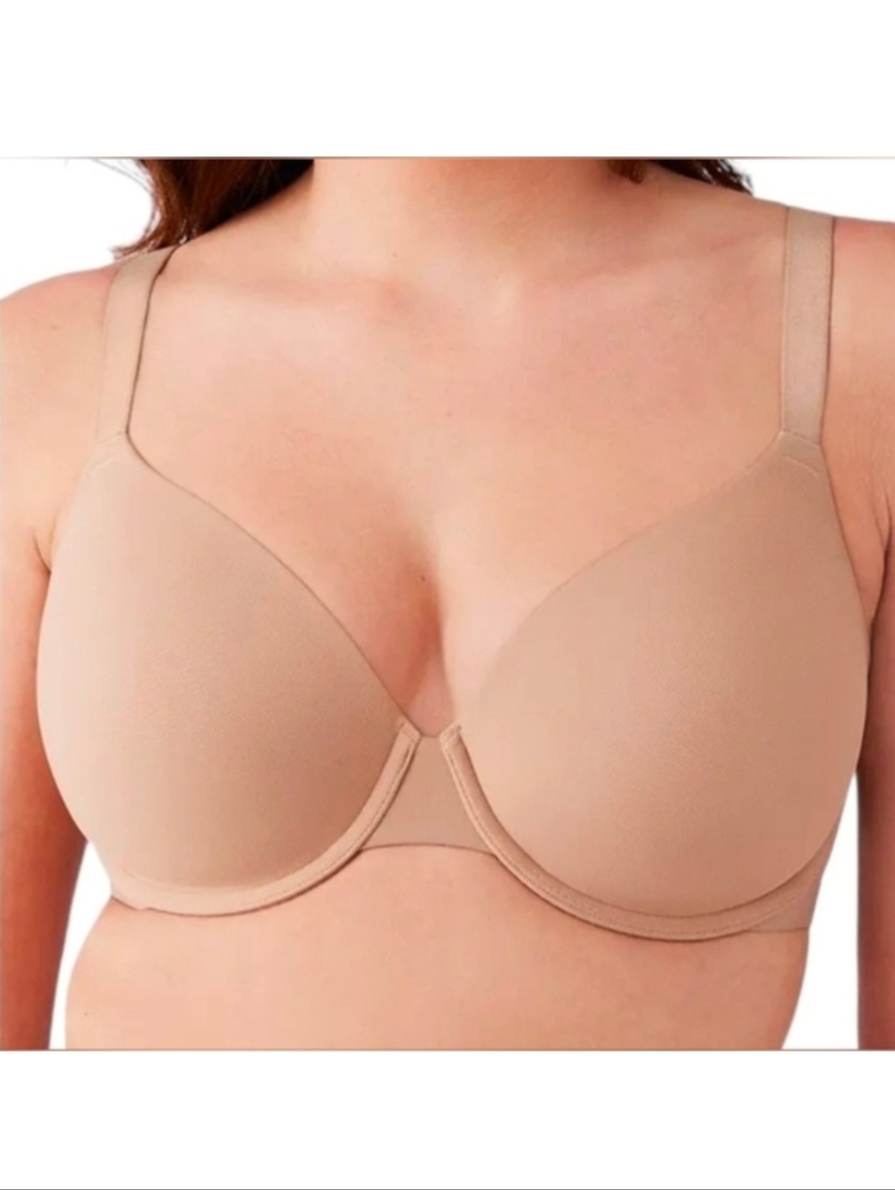 WACOAL Shape Revelation Shallow Top Contour Bra 40DD Nude